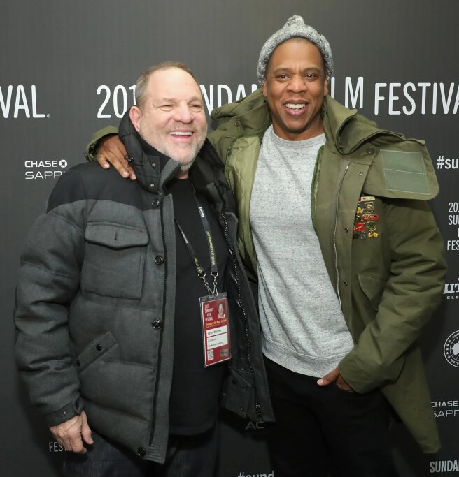 Харви Вайнштейн и Jay-Z в 2017 году