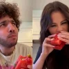 Benny Blanco Feeds Selena Gomez a Watermelon, Pickle, and Cheese Sandwich