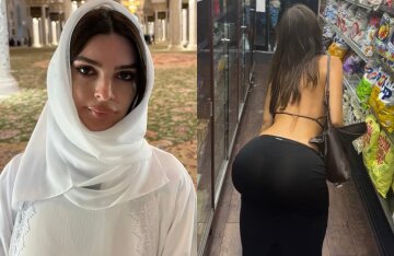 "Show some fucking respect." Emily Ratajkowski criticized for a photo at a mosque and a twerk in a supermarket.