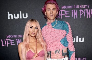 Megan Fox and Machine Gun Kelly, with whom she is expecting a child, have split up after she found "something" on his phone