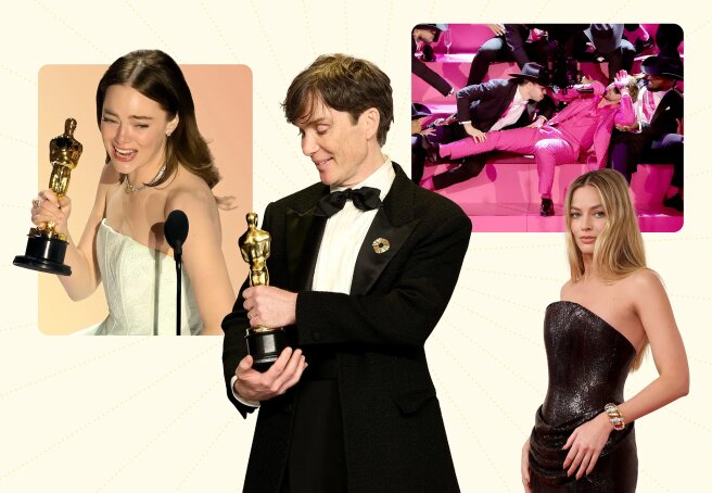 8 main moments of the Oscars 2024: Ken's song, jokes about drugs, a burst dress and a cute dog