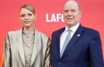 Prince Albert II of Monaco and Princess Charlene attended the Michelin Stars ceremony.