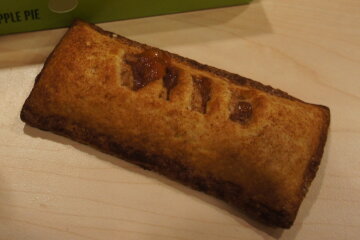 A McDonald's baked apple pie on a plate