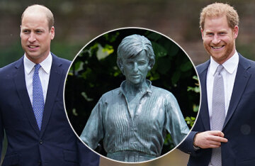 Prince William and Prince Harry unveiled a monument to Princess Diana in London