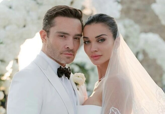 Gossip Girl star Ed Westwick and actress Amy Jackson got married in Italy