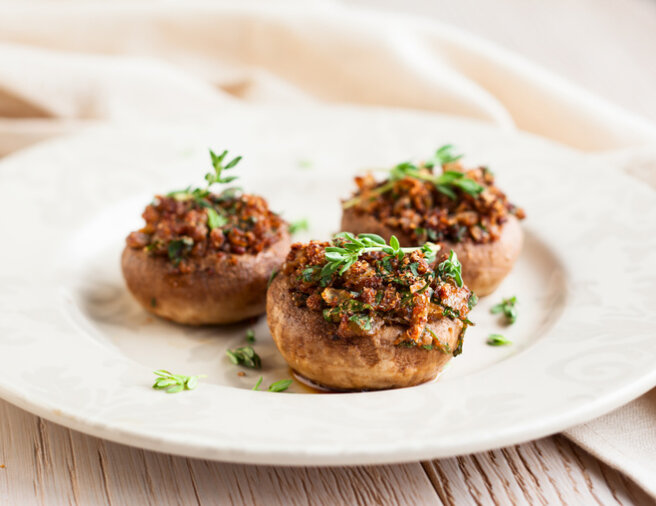 Stuffed mushrooms, mushrooms