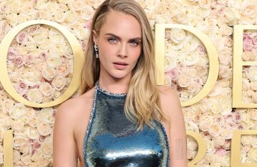 Golden Globes 2025: Cara Delevingne on the Red Carpet