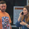 Off-duty: Justin Timberlake and Jessica Biel with their youngest son at Los Angeles Airport