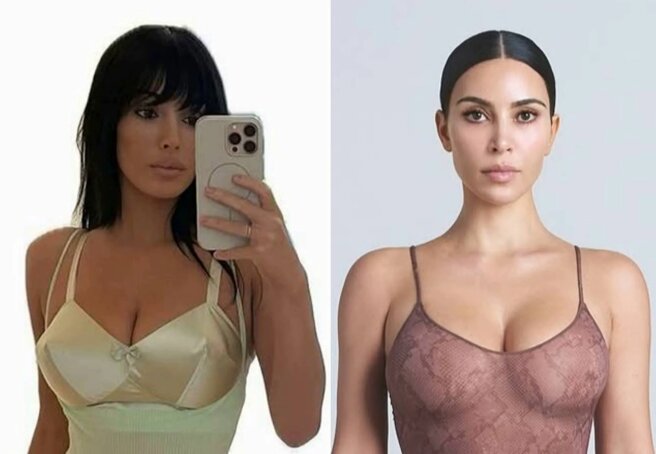 Bianca Censori presented her own lingerie brand and was accused of plagiarizing Kim Kardashian's Skims.