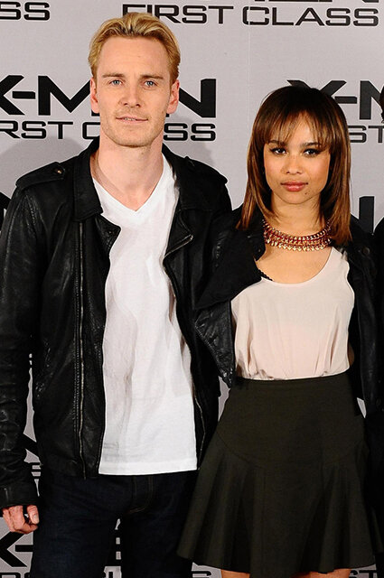 Michael Fassbender and Zoe Kravitz