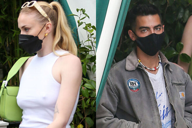Sophie Turner and Joe Jonas on a walk in Los Angeles: new photos of the couple