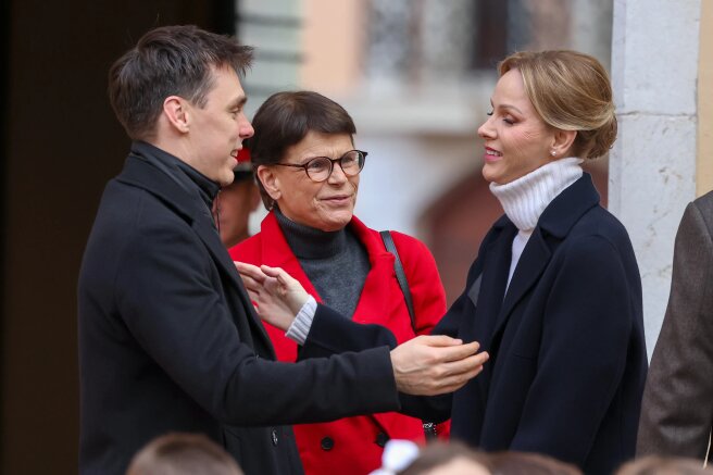 Луи Дюкрюэ, принцесса Стефания и княгиня Шарлен