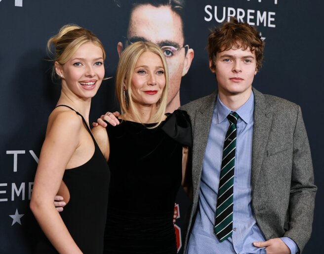 Эппл Мартин, Гвинет Пэлтроу и Мозес Мартин