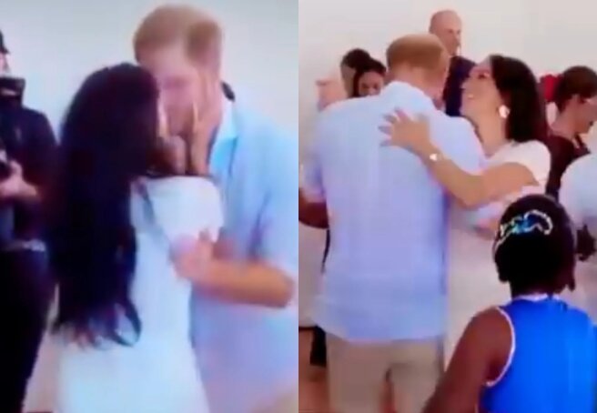 Prince Harry and Meghan Markle End Colombia Tour With Dancing and Kissing