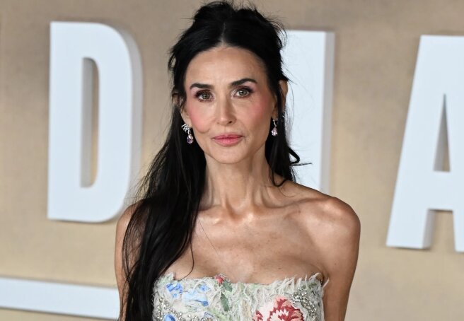 Demi Moore stepped out in a floral dress