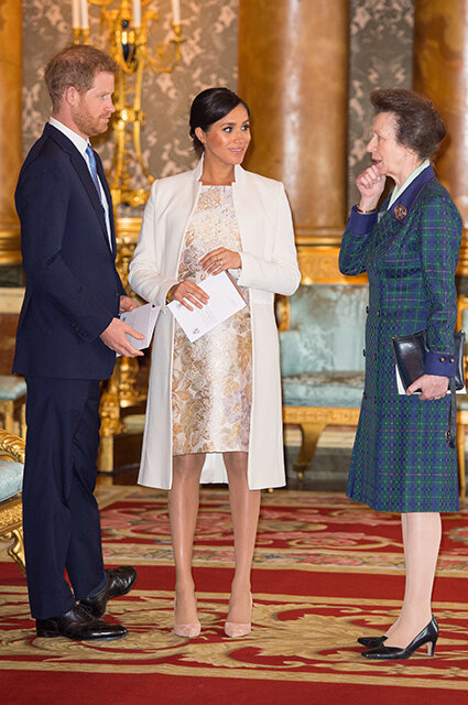 Prince Harry, Meghan Markle and Princess Anne