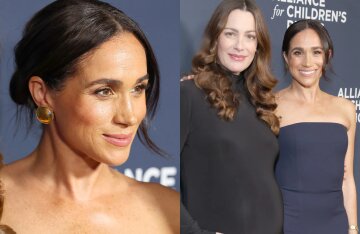 Meghan Markle attended a charity event in a bandeau dress.