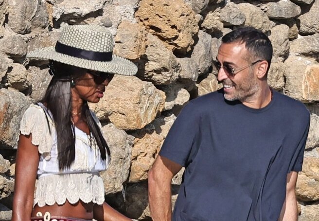 Naomi Campbell is on holiday in Ibiza with a Saudi Arabian multimillionaire she is rumored to be dating