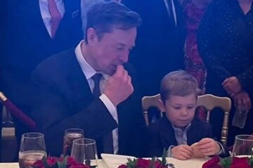 Elon Musk and his son celebrated Trump's election victory