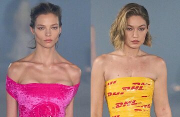 Paris Fashion Week: Alesya Kafelnikova, Gigi Hadid, Pregnant Carmen Kass, Heidi Klum and Other Star Models on the Catwalk at the Vetements Show