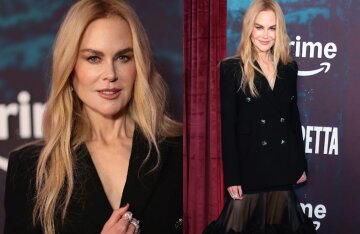58-year-old Nicole Kidman went out in public wearing a jacket over her bare body.