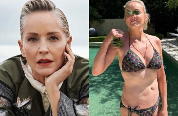 "We'll all grow old except her." Sharon Stone's bikini figure is being discussed online at 68 years old.