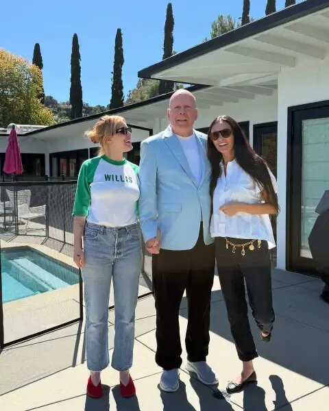 Румер Уиллис с родителями