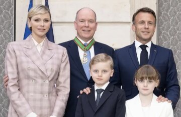 Brigitte and Emmanuel Macron met with Prince Albert II and Princess Charlene
