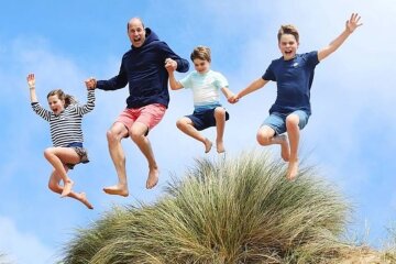 Kate Middleton Posts New Photo of Prince William With Children in Honor of His Birthday