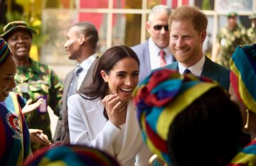 “I think it’s very appropriate to be in my homeland on this day.” Meghan Markle says she misses her kids while on tour in Nigeria