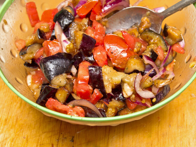 summer eggplant salad