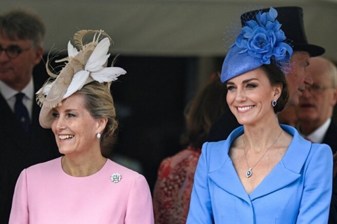 Kate Middleton, Countess Sophie and other members of the royal family at the Order of the Garter ceremony