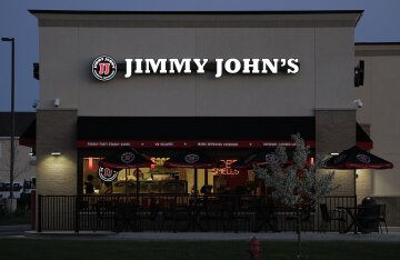 Jimmy John’s restaurant storefront in Gillette, Wyoming